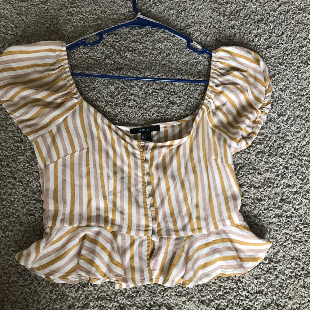 Off the shoulder crop top